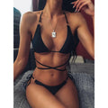 Sexy Micro Bikini Criss Cross Swimwear Bandage Woman | SAMAG