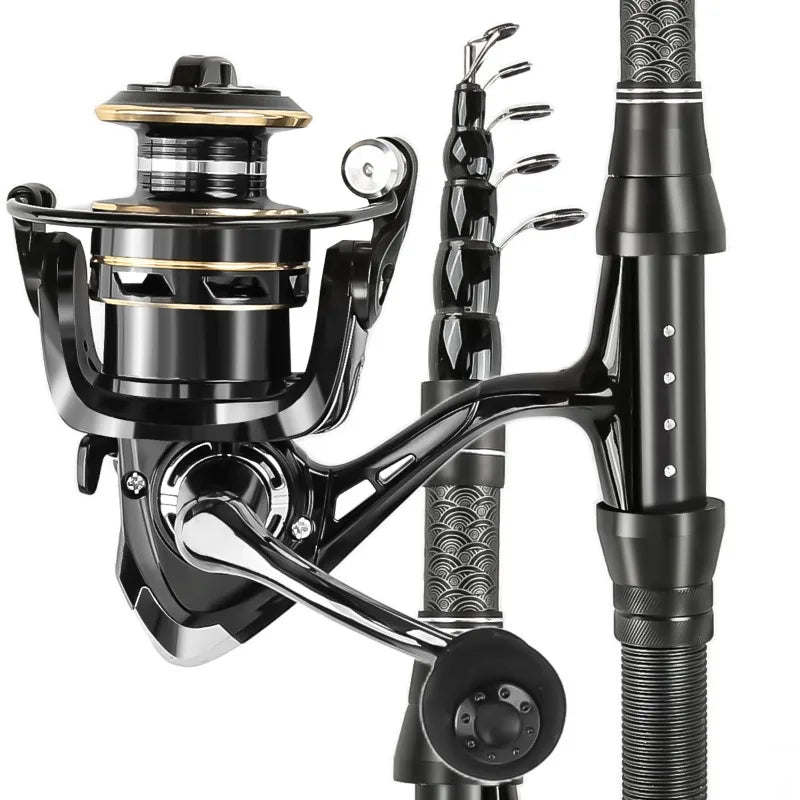 Telescopic Carbon Fiber Fishing Rod Reel Combo Set 1.8m - View 3 | SAMAG