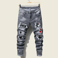 Men's Slim Stretchy Denim Jeans for Pants Tearing | SAMAG