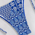 Women's Two Piece Bikini Set 2025, Sexy Triangle Push Up Swimsuit, Floral Print Bathing Suit, Beach Swimwear
