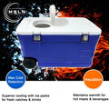 MBLN 52L Fishing Cooler Box with Wheels, Large Capacity - View 3 | SAMAG