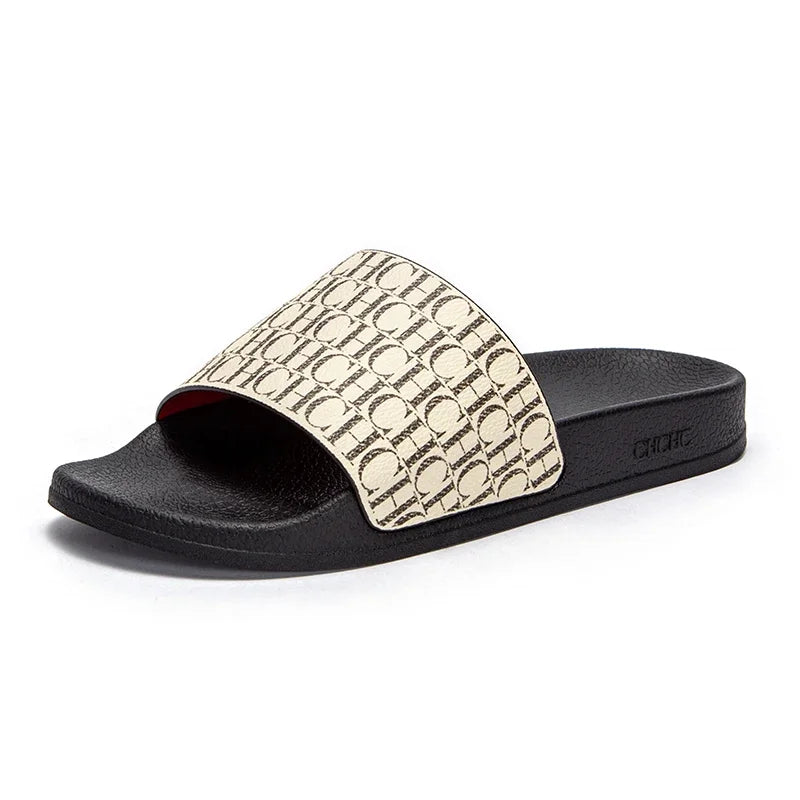 Women's Beach Shoes Summer Simple Beige Home Shoes Bathroom slippers