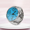 Kiss Jewelry Women Men Vintage Classic Finger Watch Rings Punk Stretchy Strap Quartz Watches Clock Ring Hip-hop anillos 2023