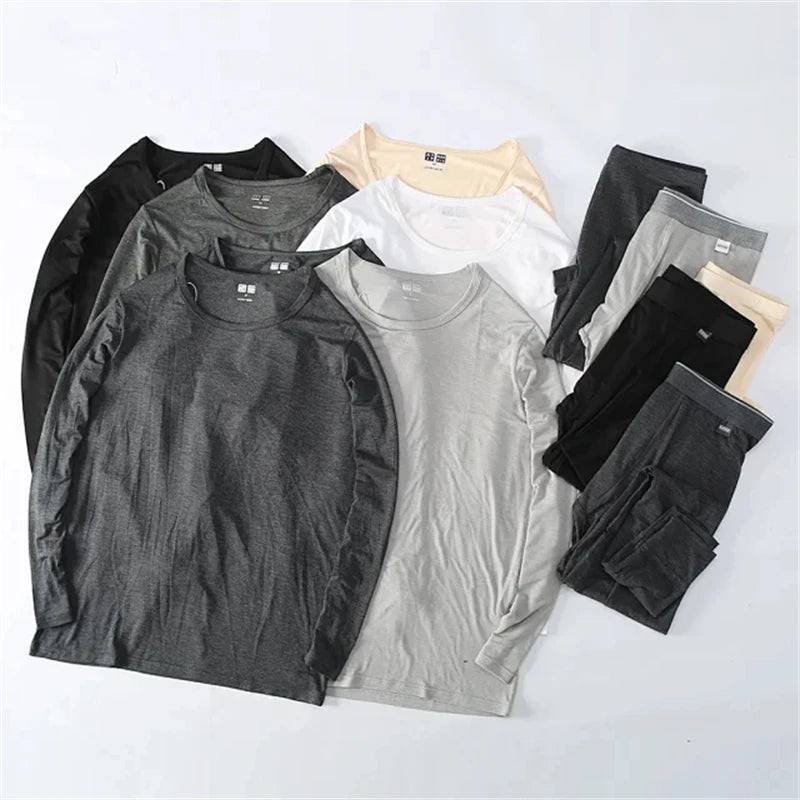 Thermal Lightweight Breathable Heating Underwear Set Quick Dry High Elasticity Autumn Winter Home Use Men Women Innerwear