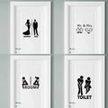Waterproof Bathroom Home Art Door Decor Removable Wall Sticker Vinyl Poster Toilet Decals Fashion High Quality