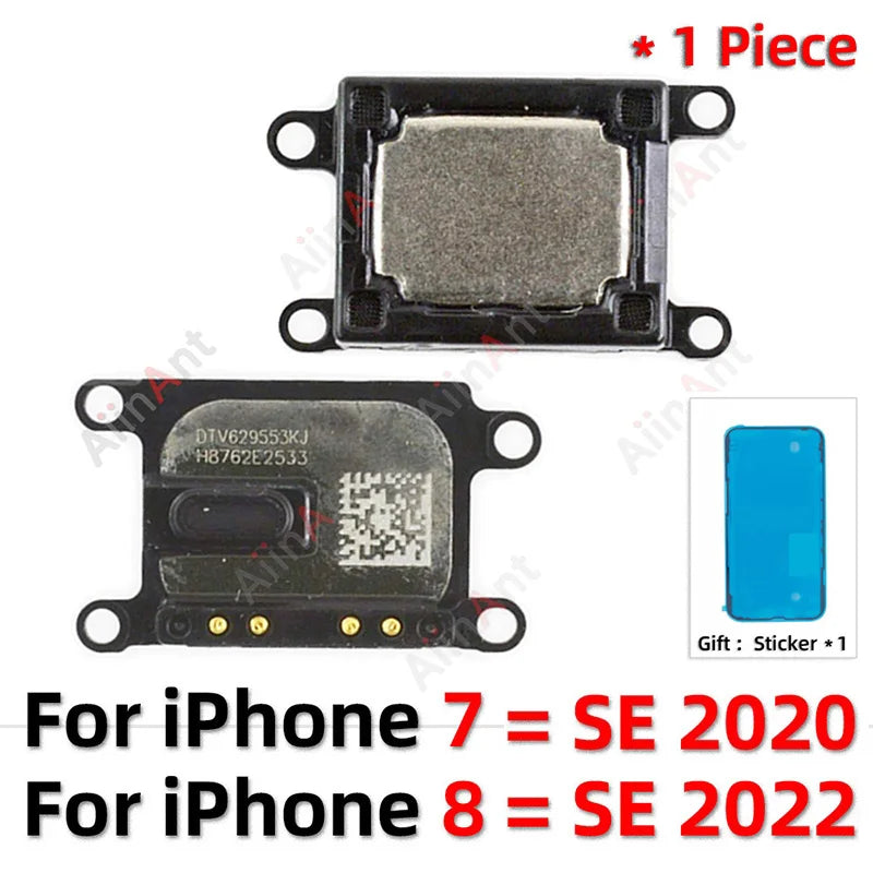 Waterproof Sticker + Flex For iPhone 11 Pro X Xr Xs Max 7 8 Plus Phone Top Proximity Sensor Ear Earpiece Speaker Flex Cable