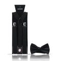 Fashion Mens Suspender Bow Tie Set Man Shirt Pants Dress Women Wedding Party Solid Color Suspender Suit Skirt With Braces Straps