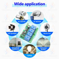 WiFi Smart Switch EWelink ,DC 12V 24V 48V USB 5V 4 Channels Wireless Remote Control,DIY Switch,Alexa Google Home Voice Control