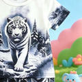 Summer Boys Ink Wash Tiger All Over Print Short Sleeve - View 4 | SAMAG