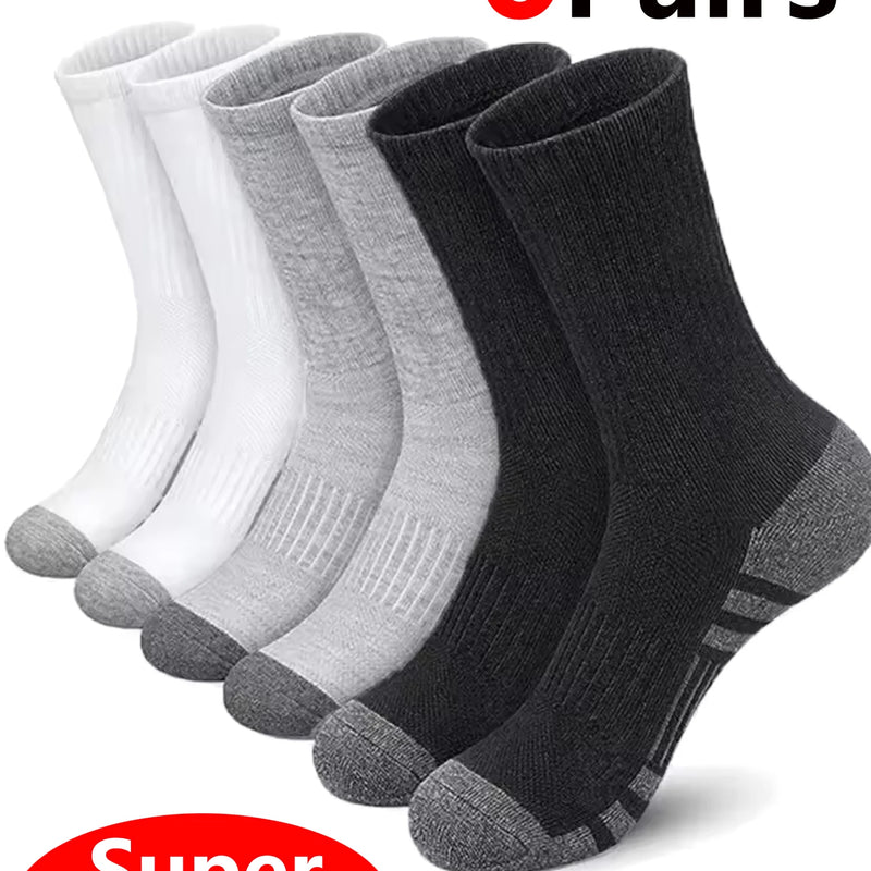 5Pairs Men's Outdoor Gym Socks Comfortable Soft | SAMAG