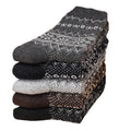5pairs Unisex Ethnic Style Vintage Thick Wool Warm Crew | SAMAG