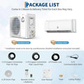 18000 BTU Mini Split Air Conditioner Heat Pump System, 21SEER2 230V Inverter Cools Up to 1250 Sq.Ft, Heat Pump Ductless, Custom