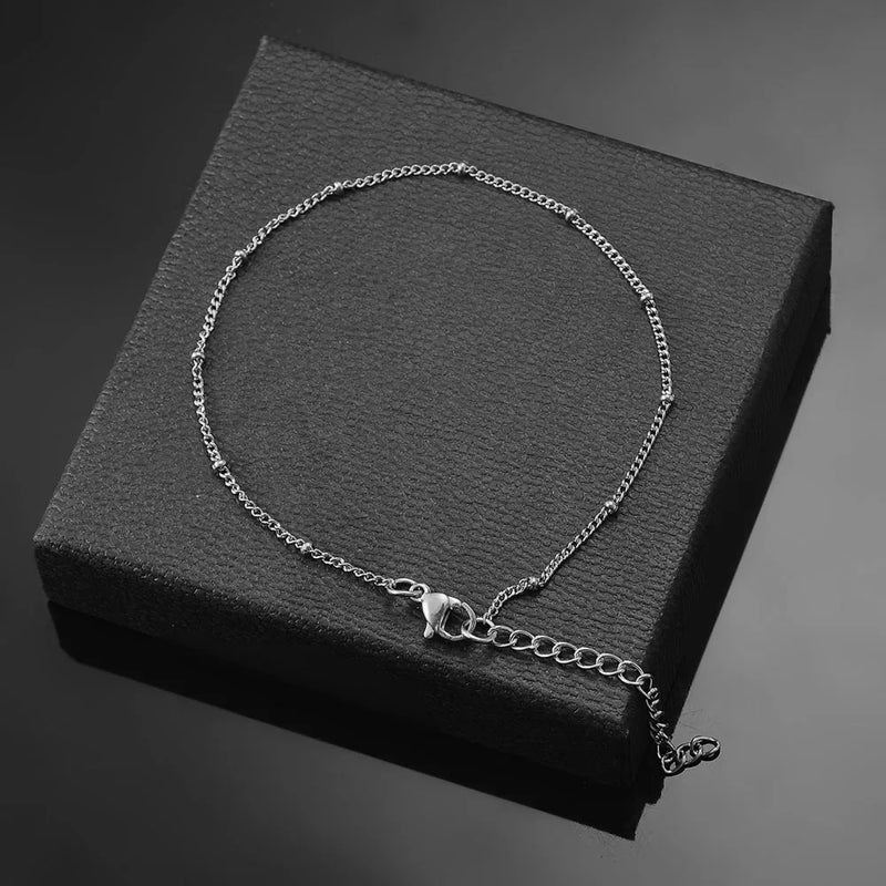 Stainless Steel Multilayers Chain Bracelet Women Simple Fashion Layered Girl Wrist Bracelet  Jewelry Accessories Length 18cm+5cm