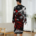 1pc Men's Robes 2026 Spring/Summer Robes Robe Sleepwear 3D Printed Graphic Sleepwear Bathrobe Men Polyester
