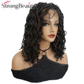 StrongBeauty Full Double Lace Glueless Braided Wig Square Knotless Box Braided Wigs Women Wig with Baby Hair 16"