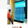 Water curtain wall, running water screen partition company, family entrance acrylic calligraphy and painting flat wine cabinet