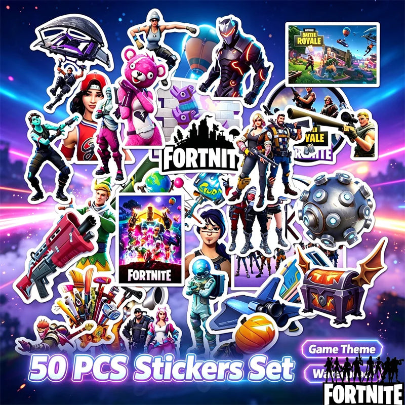 Fortnite Battle Royale Stickers Waterproof PVC Vinyl - View 8 | SAMAG