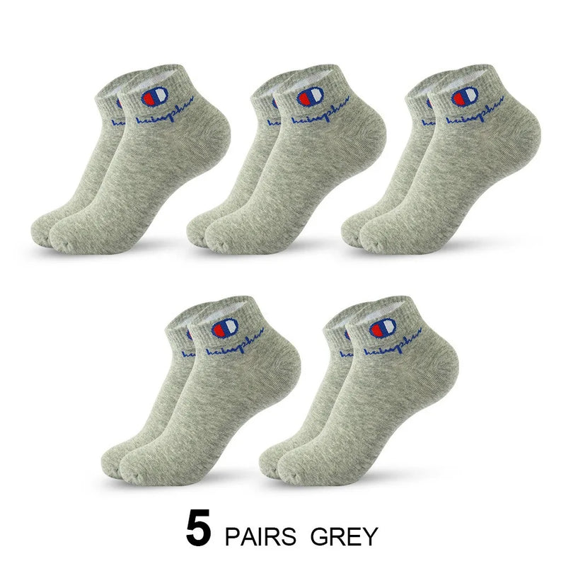 5 Pairs Socks Men Summer Ankle Running Cotton Breathable | SAMAG