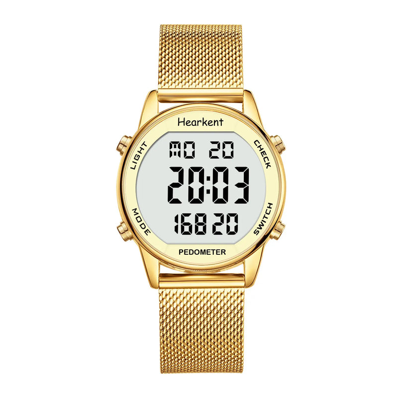 Hearkent Pedometer Watches Sport Step Counter Women's Digital Calories Mile Tracker Waterproof 30M for - Visuel 7 | SAMAG