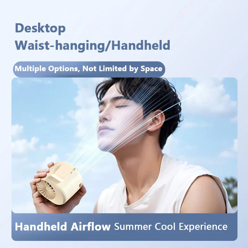 Lenovo Waist Fan Portable Air-Conditioner Personal Cooling Clip on Fan for Outdoor Sports Travel Office Workers Summer Gift