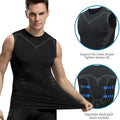 Summer Men Shapewear Ionic Shaping Vest Sleeveless Shirt Tight Compression Shirts Tank Top Body Shaper Breathable Ice Silk Vest