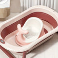 Baby Bathtub Real-time Temperature Silicone Non-Slip Foot Bath Bucket Folding Bathroom With Temperature Sensing
