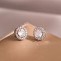 Classic Green AAA Cubic Zirconia Stud Earrings Round Crystal Girl Ear Studs For Women Multicolor Fashion Jewelry brincos AE176