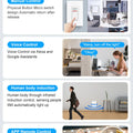 3 Way Tuya WiFi PIR Motion Sensor Smart Home Human Body Infrared Detector 100-120V Movement Sensor Works with Alexa Google Home