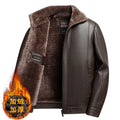 Leather Coat Men Clothing Fur Jacket Bomber Fashion Casual Windbreaker Spring and Autumn Hot Outwear Stand Military Embroidery