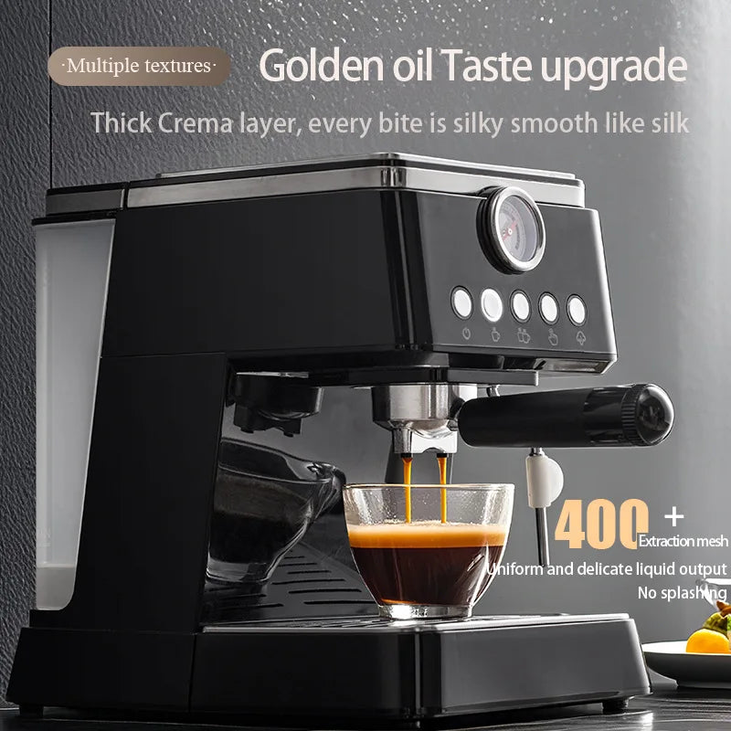 Profession Coffee Maker 20Bar Automatic Espresso Machine with Milk Frother - One Touch for Latte/Cappuccino/Americano