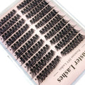 3 Styles Individual Lashes 15rows 390PCS Bottom Lashes Extension Lower Eyelash Clusters  DIY Wispy Natural Look Clear Band