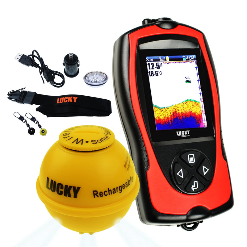 Sonar Fish Finder 45M Water Depth Rechargeable Wireless | SAMAG
