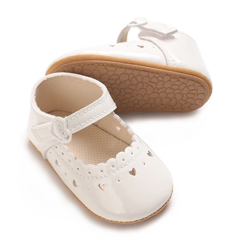 NEW Baby Baptist Shoes Girl Boy Shoes Lace Rubber Sole Anti-slip Toddler First Walkers Infant Crib Shoes Newborn Girl Moccasins
