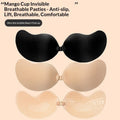 Mango cup nipple cover, ultra-thin breathable gathering invisible bra, suitable for women's summer camisole vest