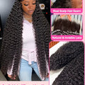 Malaysian Curly 250% Density 32 34 inch 13x6 HD Lace Front Human Hair Wigs Deep Wave 13x4 Frontal Wig Women Glueless Closure Wig