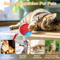 New Cat Interactive Ball Toy Automatic Rolling Ball Faux Tail Rechargeable Smart Pet Electric Toy Dog Cat Training Imitate Mouse