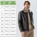 Faux Leather Men Jacket Thickened Plush Lining Warm PU Leather Jacket Business Casual Leather Jacket Winter Faux Fur Collar Coat