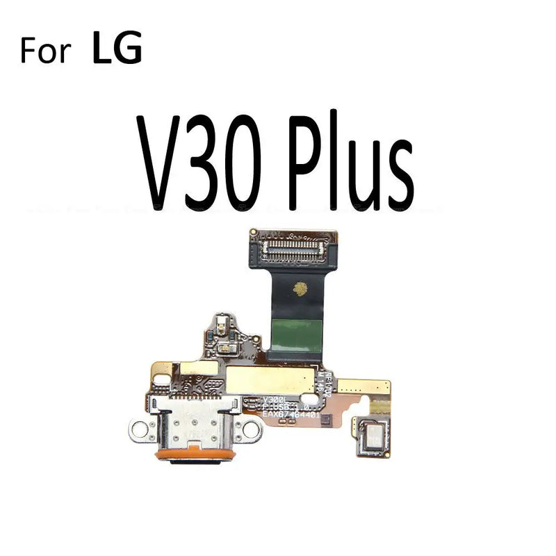Power Charger Dock USB Charging Port Plug Board With Mic Flex Cable For LG V30 V30S Plus V35 V40 V50 V50S V60 ThinQ 5G