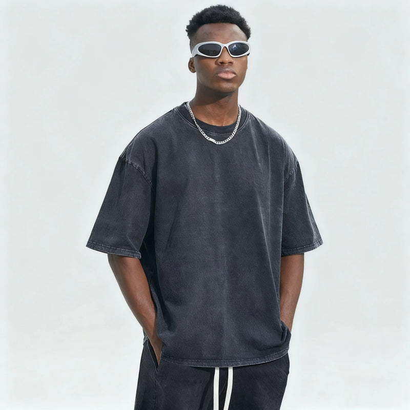 Japanese Anime Berserk Retro Washed T-shirt Men and Women New Summer Harajuku Clothing Casual Round Neck Short Sleeved Top