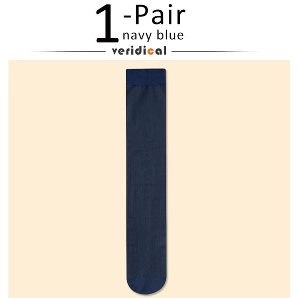 7 Pairs Man Short Silk Socks Business Thin Nylon Striped | SAMAG