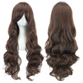 Soowee Curly Long Synthetic Hair Green Wig Hairpiece Pink Black Party Hair Cosplay Wigs for Women