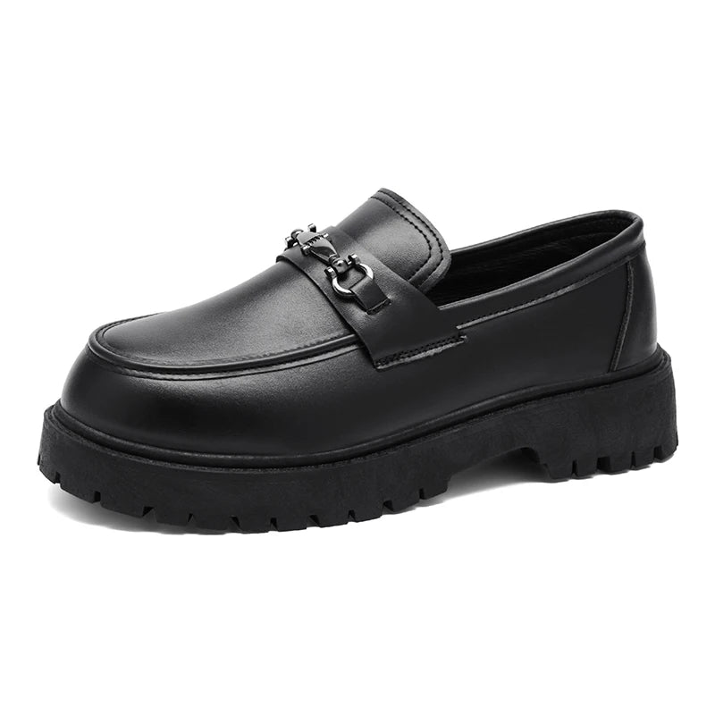 Men's casual shoes four seasons new soft-sole non-slip comfort light outdoor walking shoes fashion business visitor leather shoe