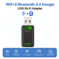 New AX900 USB WiFi 6 Bluetooth 5.4 Adapter 2in1 Dongle Dual Band 2.4G&5GHz Network Wireless Wlan Receiver - Visuel 3 | SAMAG