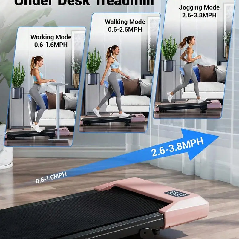 Foldable 6% Slope Under Desk Treadmills 2.5 HP Quiet - View 5 | SAMAG