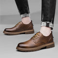 52/2000  CLOHOO handmade men's shoes business casual leather shoes breathable soft sole comfortable classic lace-up men's shoes