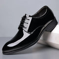 Spring British Style Formal Dress Shoes Black Business Oxfords For Groom Wedding Office Comfortable Big Size Footwear Non Slip