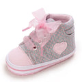 0-18M Baby Shoes Infant Pre-Walker Shoes, Cute Pink Theme Casual Flat Shoes, Soft Sole Lightweight Comfortable for Girls