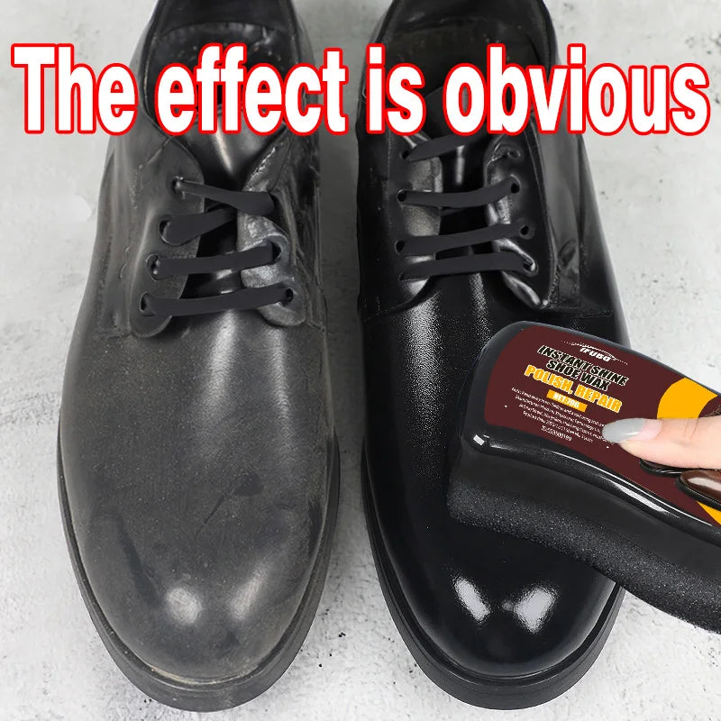 Ifubo Instant Shine Shoe Wax Sponge, Colorless Universal Leather Polish Repair For Shoes, Bags, Car Seats, Sofa Care