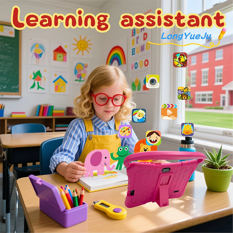 7-inch smart tablet, auxiliary teaching, suitable for daily use, perfect gift for holidays, accompanying children's growth