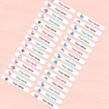 Custom Name Stickers for Water Bottles & School Supplies - Personalized Durable Labels with Colors, Waterproof & Eco-Friendly